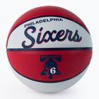 Wilson NBA Team Retro Mini баскетболна топка Philadelphia 76ers Red WTB3200XBPHI