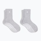 Дамски чорапи Sweaty Betty Pilates Crew Gripper 2 pary light grey marl