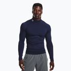 Мъжка блуза с дълъг ръкав за тренировка Under Armour Heat Gear Armour Comp Mock midnight navy/ white