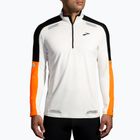 Мъжки потник за бягане Brooks Run Visible 1/2 Zip 2.0 ecru/fluoro flash/black