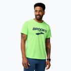 Мъжка тениска за бягане Brooks Distance 3.0 neo limeade/brooks logo