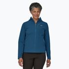 Дамско софтшел яке Patagonia R1 CrossStrata Hoody lagom blue