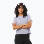 Дамска тениска за бягане Salomon SHAKEout Air Crop SS Tee cosmic sky