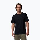 Мъжка туристическа тениска Columbia North Cascades black/csc box logo