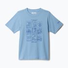 Детска тениска Columbia Valley Creek Graphic ripple blue/hike guide