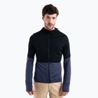 Мъжка качулка Icebreaker Merino 200 Realfleece Descender Zip Hoodie black/graphite