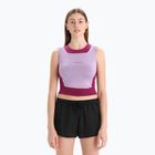 Дамска термоактивна тениска icebreaker Zoneknit Cropped Bra-Tank в цвят лилав gaze
