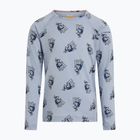 Детски термоактивен суитшърт Icebreaker Merino 200 Oasis Crewe Bear Tour Zinc Blue/Aop
