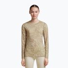 Дамска блуза с дълъг ръкав icebreaker Merino 200 Oasis Crewe Moss Bloom cumin/undyed/aop