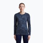 Дамска блуза с дълъг ръкав icebreaker Merino 200 Oasis Crewe Moss Bloom navy/dawn/aop
