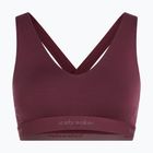 Термоактивен сутиен icebreaker Merino 125 Cool-Lite Sprite Racerback dark berry