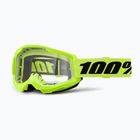 Велосипедна маска 100% Strata 2 neon yellow/clear