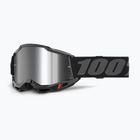 Велосипедна маска 100% Strata 2 black/silver mirror
