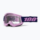 Велосипедна маска 100% Strata 2 purple/clear