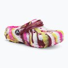 Детски джапанки Crocs Classic Lined Marbled Clog electric pink/multi