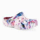 Дамски джапанки Crocs Classic Lined Tie Dye Clog bordeaux/multi