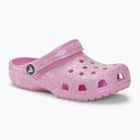 Детски чехли Crocs Classic Glitter Clog flamingo