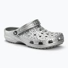 Чехли Crocs Classic Metallic Crocskin silver