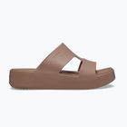 Дамски чехли Crocs Gateway Platform H-Strap latte