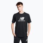 New Balance Essentials Stacked Logo Co мъжка тениска за тренировки черно NBMT31541BK
