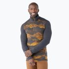 Мъжка термоактивна блуза Smartwool Merino 250 Baselayer 1/4 Zip Boxed charcoal mtn scape