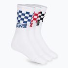 Мъжки чорапи Vans Classic Check Crew 3 чифта white