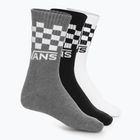 Мъжки чорапи Vans Classic Check Crew 3 чифта black/white