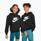 Детски Nike Club Fleece Hoodie черен/бял