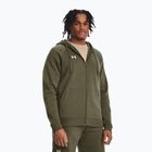 Мъжки суитшърт Under Armour Rival Fleece FZ Hoodie marine dd green/white