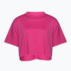 Under Armour Campus Boxy Crop тениска за тренировки за жени в астро розово/черно
