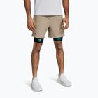 Мъжки тренировъчни шорти Under Armour UA Vanish Woven 6in timberwolf taupe/black