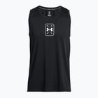 Мъжка баскетболна фланелка Under Armour Baseline Performance Tank black/black/white