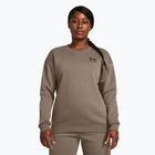 Дамски суитшърт Under Armour Essential Fleece Crew taupe dusk/black