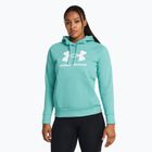 Дамски суитшърт Under Armour Rival Fleece Big Logo Hoody radial turquoise/white