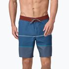 Мъжки шорти за плуване Patagonia Hydropeak Boardshorts olivas stripe/utility blue