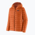 Мъжки пуловер с качулка Patagonia Down jacket redtail rust