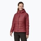 Дамски пуловер с качулка Patagonia Down Hoody oxide red