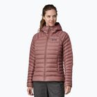 Дамско пухено яке Patagonia Down Sweater Hoody dulse mauve