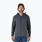 Мъжко хибридно яке Patagonia Nano-Air Ultralight с пълноцип и качулка в цвят смолисто синьо