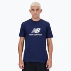 Мъжка тениска New Balance Stacked Logo navy