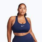 Спортен сутиен Nike Swoosh Medium Support midnight navy/white
