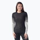 Дамска термоактивна блуза Smartwool Intraknit Thermal Merino Base Layer Pattern Crew black