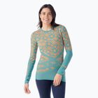 Дамска термоактивна блуза Smartwool Intraknit Thermal Merino Base Layer Pattern Crew cascade