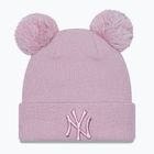 New Era Женска шапка с метално лого New York Yankees пастелно розово