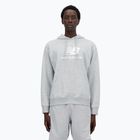 New Balance Stacked Logo French Terry Hoodie athletic grey