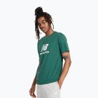 Мъжка тениска New Balance Stacked Logo night watch green