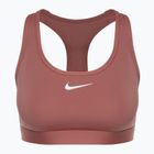 Сутиен за тренировка Nike Swoosh Medium Support canyon pink/white