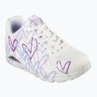 Дамски обувки SKECHERS JGoldcrown Uno Spread The Love white/light purple