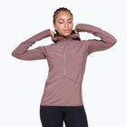 Дамски суитшърт за бягане HOKA Sky Glow Half Zip smokey quartz