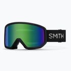 Скиорски очила Smith Transfer black/greensol-xmirror